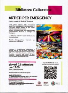 Locandina Artisti per Emergency