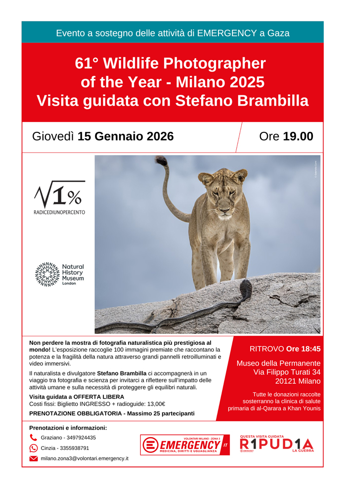 Visita guidata alla 61° Wildlife Photographer of the Year – Giovedì 15 ...
